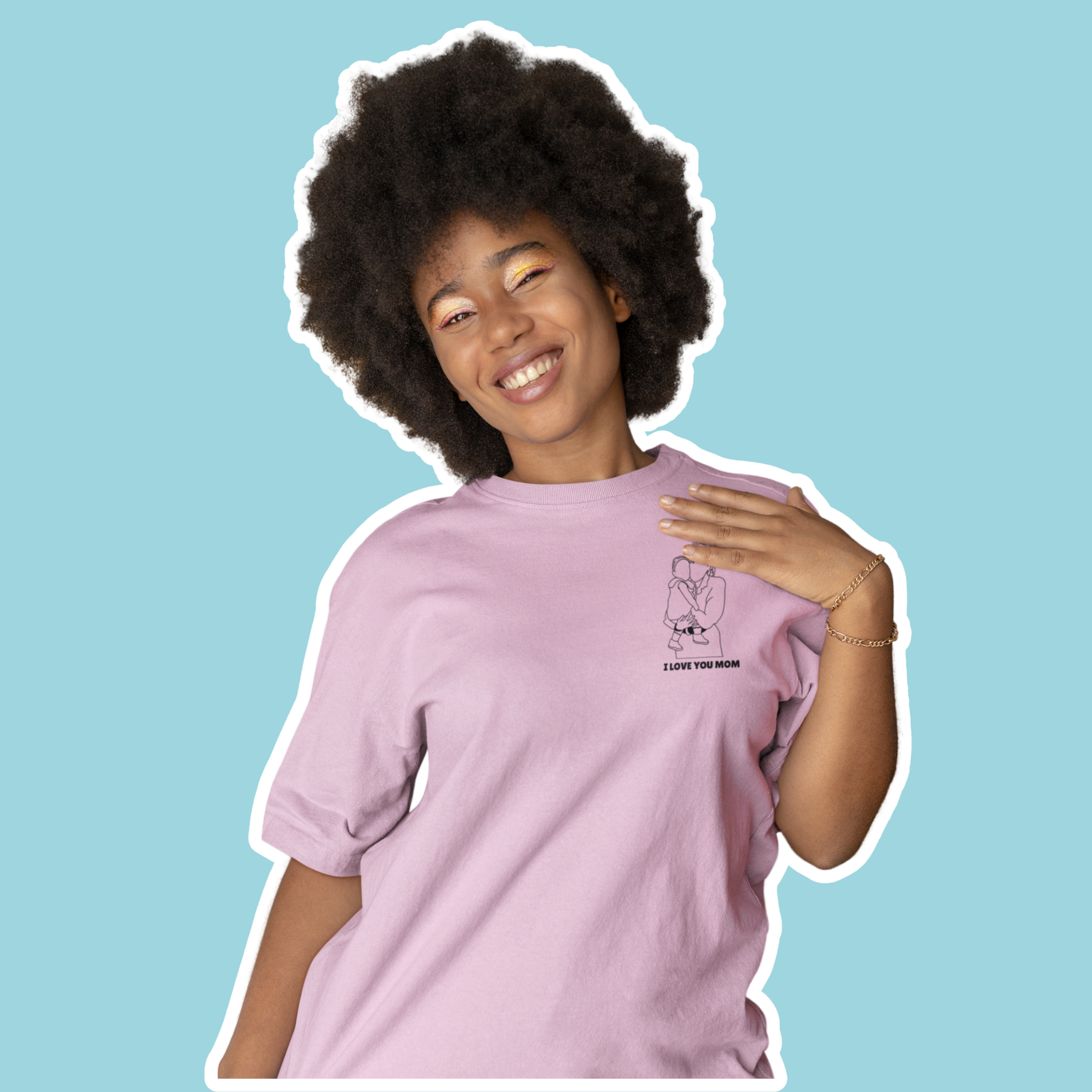 Embroidered T-Shirt From Photo - Minimalist Design - Center Chest.