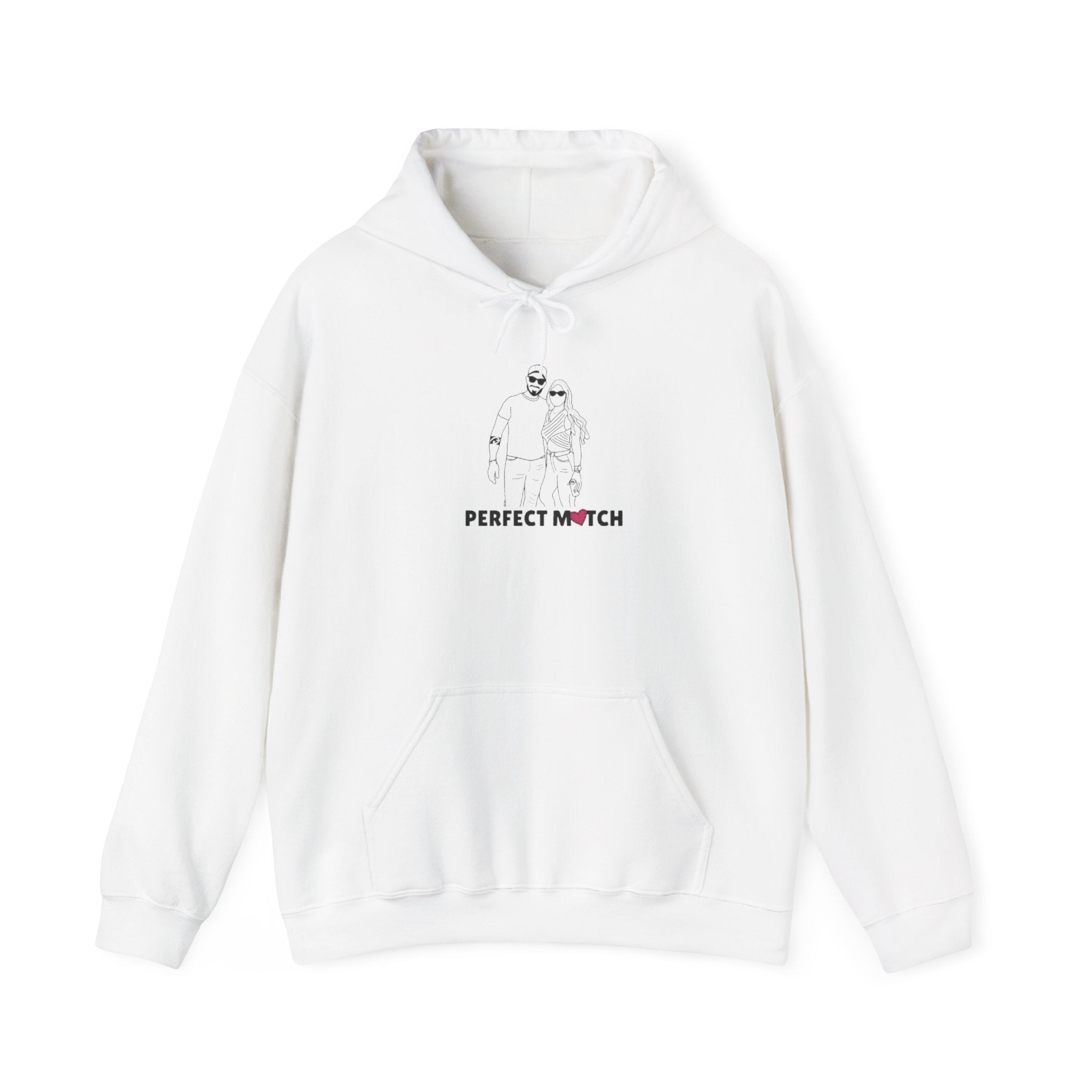 Printed Hooded Sweatshirt From Photo - Minimalist Design - Center Chest
