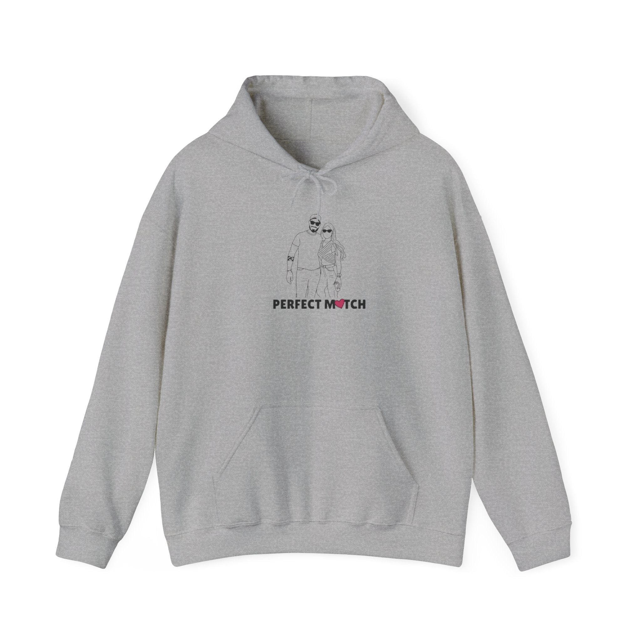 Printed Hooded Sweatshirt From Photo - Minimalist Design - Center Chest