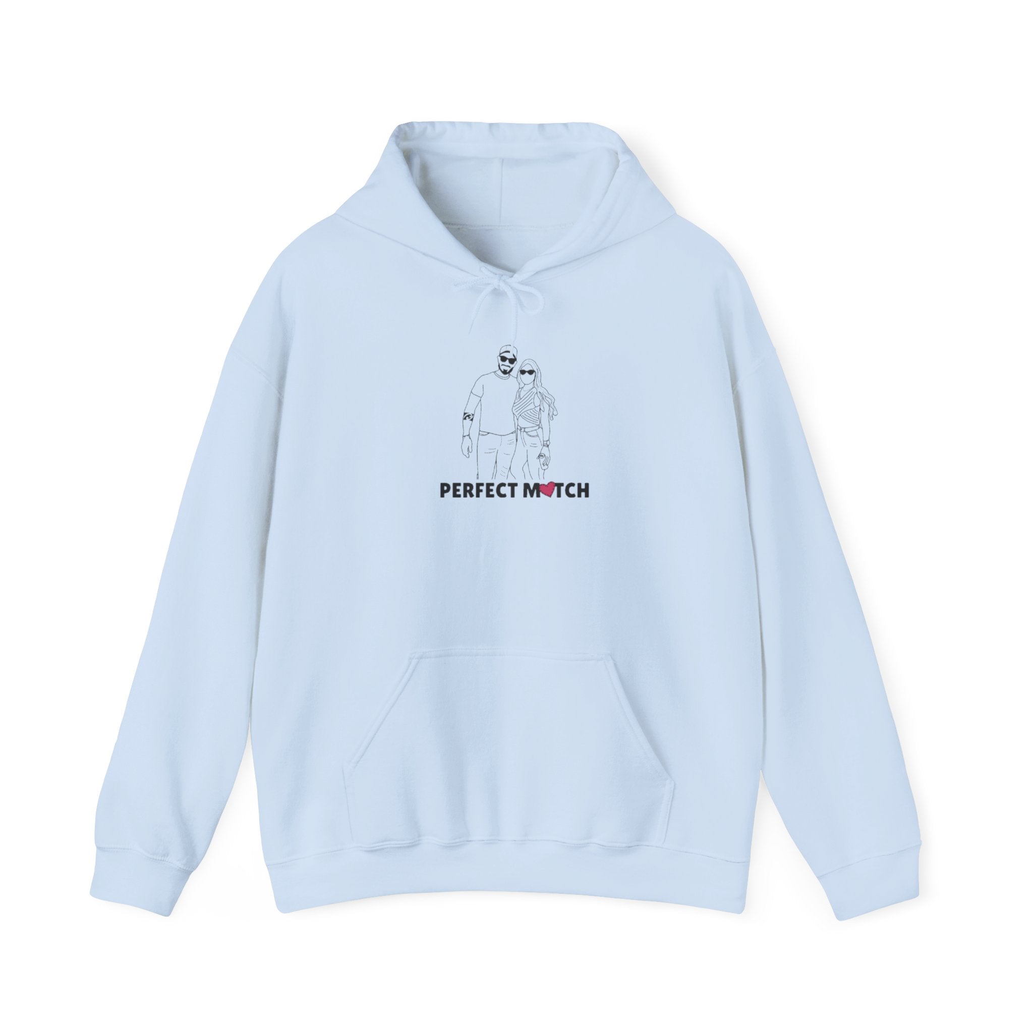 Printed Hooded Sweatshirt From Photo - Minimalist Design - Center Chest