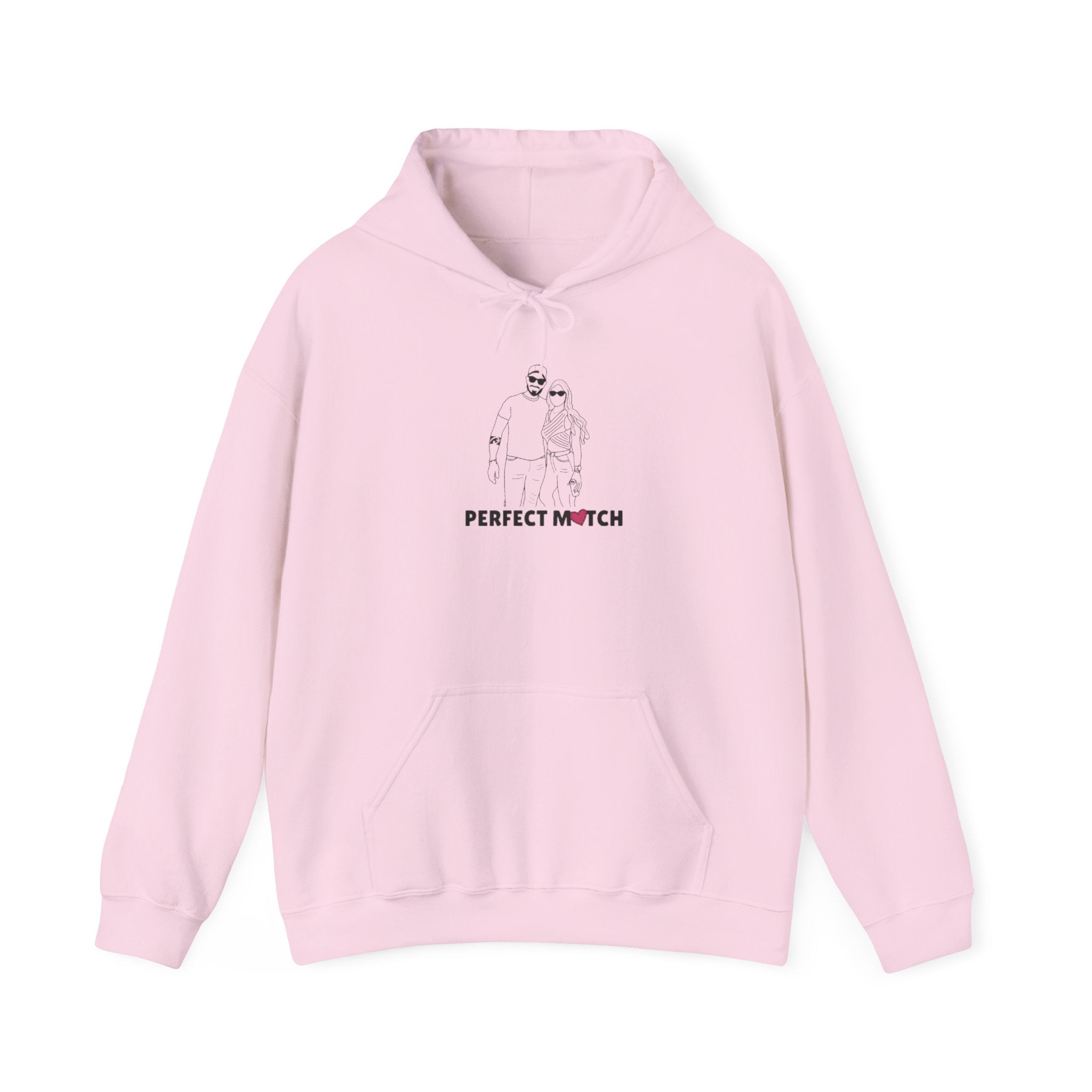 Printed Hooded Sweatshirt From Photo - Minimalist Design - Center Chest